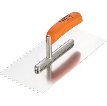 Zednické hladítko NEO TOOLS Hladítko se zuby, 270 x 128 mm, 6 x 6 x 6 mm