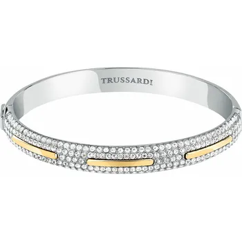 Náramek Trussardi Pevný bicolor náramek s čirými krystaly Concept TJAYY04 + 2 měsíce na vrácení zboží