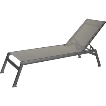 Zahradní lehátko Lehátko Tailor, 208x59x34 cm - antracitová/šedohnědá