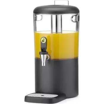 Dávkovač mýdla Dávkovač na džusy, 4 l UNIQ, navrhl Robert Bronwasser, černý, 315x211x(V)431mm | HENDI 425008