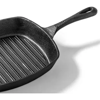 Pánev Čtvercová litinová grilovací pánev 24x24 cm FORGAST FG02305