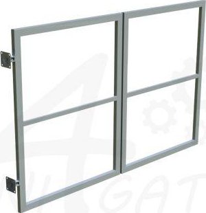 Skládací brána bez sloupků - 3500 x 1750 mm