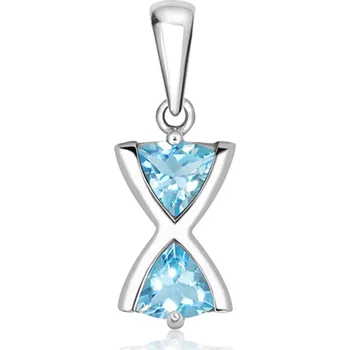 Přívěsek Flod Blue Topaz - stříbrný přívěsek s modrým topazem