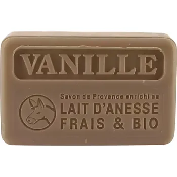 Koupelová kosmetika La Savonnette Marseillaise Marseillské mýdlo s oslím mlékem Vanilka 100 g