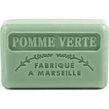 Mýdlo La Savonnette Marseillaise Marseillské mýdlo Savon De Marseille Zelené Jablko 125 g
