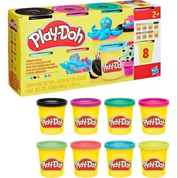 Modelovací hmota Play-Doh 8ks kelímků V2, 2 druhy