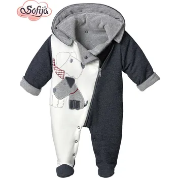 Kojenecký overall SOFIJA Zateplený luxusní overal Bruno šedý melír vel. 56cm