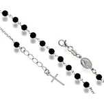 Leru Stříbrný náramek RŮŽENEC