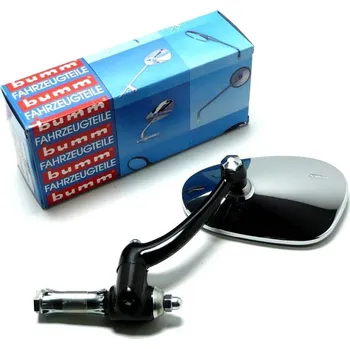 Zrcátko pro motocykl bumm Zrcátko bumm, plastové otočné rameno, levé, pro Zündapp, Hercules, Kreidler, Miele, DKW, NSU, Gritzner, Puch, Piaggio skútr MG00000129