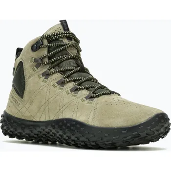 Pánská treková obuv Pánské barefoot boty Merrell Wrapt Mid WP olive/black