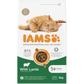Krmivo pro kočku Krmivo IAMS Cat Adult Lamb 3kg
