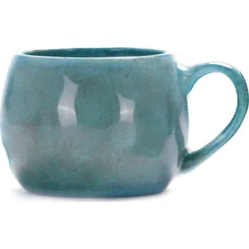 Clay - II.jakost Keramický hrnek Nova bucláček 230 ml, zelenomodrý, lesklý, II.jakost