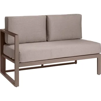 Zahradní sestava Levý boční díl lounge nábytku Sereno - šedohnědá