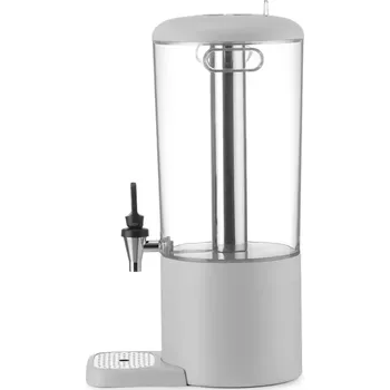 Dávkovač mýdla Dávkovač na džusy, UNIQ, navrhl Robert Bronwasser, 8L, bílý, 318x216x(V)532mm | HENDI 425053