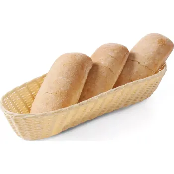 chlebník Oválný polyirratanový košík na chléb dlouhý HENDI 426906