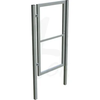 Vstupní branka vč sloupků, jeklový pozinkovaný profil 800 x 1500 mm