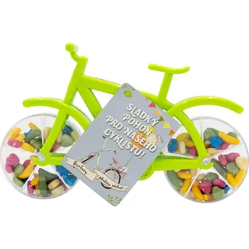 Bonbon Bonbóny s jahodovou příchutí 55 g – zelené - Sladký pohon pro našeho cyklistu!
