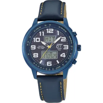 Hodinky ETT Eco Tech Time EGS-11734-32L Mens Watch Solar Drive Radio-controlled 48mm 10ATM