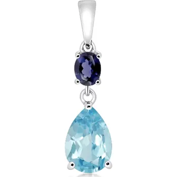 Přívěsek Pora Blue Topaz - stříbrný přívěsek s modrým topazem