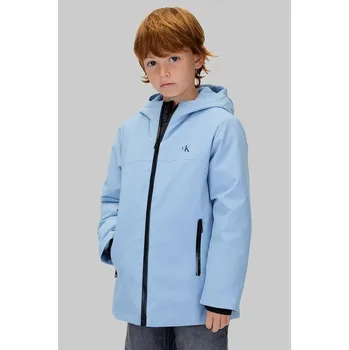 Chlapecká bunda Dětská bunda Calvin Klein Jeans IB0IB02569.9BYA modrá 50X, vel. 164