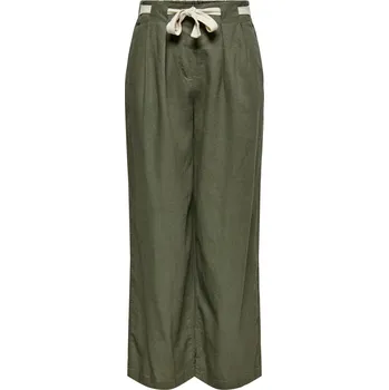 Dámské oblečení Jacqueline De Yong dámské kalhoty Jacqueline de Yong kaki | krémová 3457864