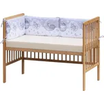 SCARLETT Mantinel do postýlky 4dílný 180 x 30 cm LUCY šedý