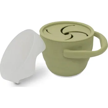 INTERBABY | Skládací silikonový HRNEK na svačinku - zelený
