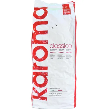 Káva Karoma Classico 20% Arabika 1Kg zrnková káva