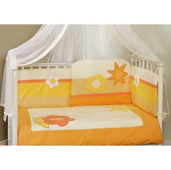 Povlečení FERETTI SUN FLOWER DUETTO 2D antibakteriální povlečení oranžové