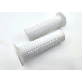 Chránič ruky pro motocykl Diverse / Import Gumové gripy LUSITO Bílé 22/24 mm 110 mm Pro Zündapp, Kreidler, Hercules, Puch, Simson MG00000392