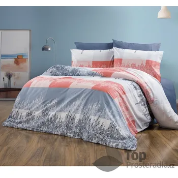 Povlečení Bavlněné povlečení DELUXE 140x200+70x90 Big city