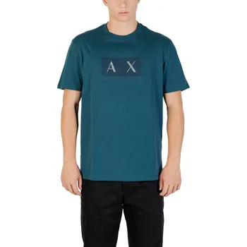 Pánské oblečení Armani Exchange pánské tričko Armani černá | zelená 3454290