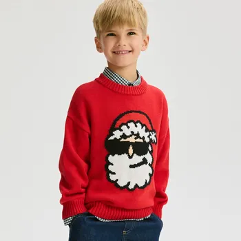 Chlapecká mikina Reserved - Svetr s vánočním motivem - červená - 661FH-33X - 661FH-33X-164