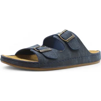 Pánská zimní obuv PÁNSKÉ PANTOFLE MEDILINE S183.002P NAVY MODRÁ Barva: MODRÁ, Velikost: 44