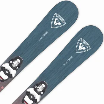 Sjezdové lyže Rossignol Rallybird Kid Pre-Drilled + Team 4 GW B76 Black 70