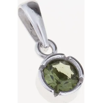 Přívěsek My Moldavite Stříbrný přívěsek s vltavínem 1032