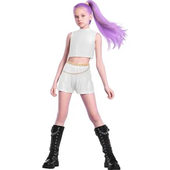 Karnevalový kostým KPop Demon Hunters (Lovkyně démonů) Dívčí cosplay kostým KPop Demon Hunters (Huntrix) Varianta: Styl 3, Velikost: 110