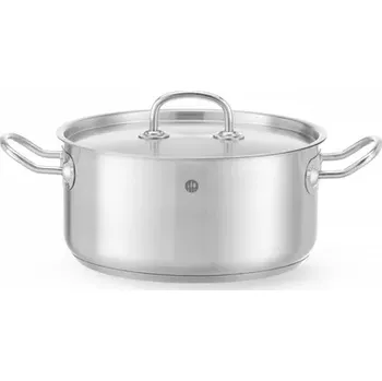 Hrnec Nerezový nízký hrnec - objem 5 l Kitchen Line | HENDI 836026