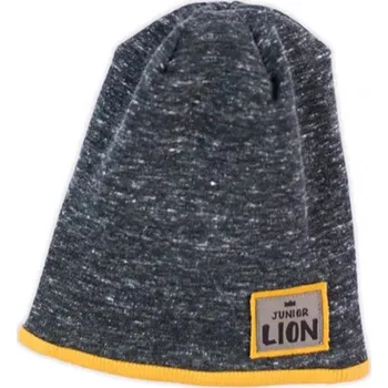 Kojenecká čepice Kojenecká čepička Nicol Prince Lion melírovaná šedá 80-86cm
