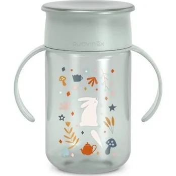 SUAVINEX 360° Hrníček na učení 340 ml WONDERLAND - ZELENÝ