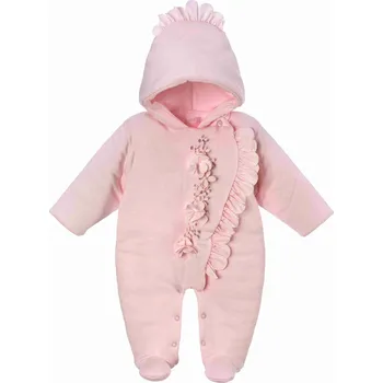 SOFIJA Zateplený bavlněný overal ALICJA růžový vel. 62cm