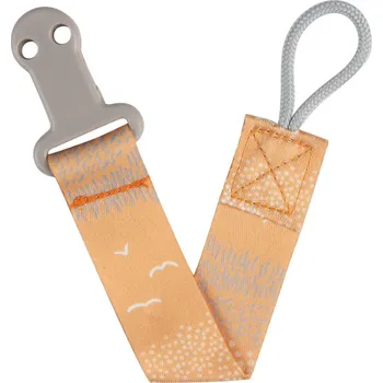 klip na dudlíky CANPOL BABIES 51/034 Stužka na dudlík MOUNTAINS Žlutá