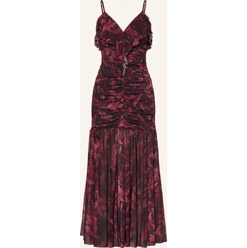 Dámské šaty Esthé Dámské Šaty S Volánky, černá / tmavě červená, 36