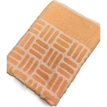 Osuška froté Mozaika, meruňková, 100x135 cm