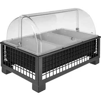 Chladící vitrína Portland 6,5 cm melamin bílá 3 x 1/3