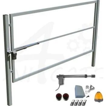 brána Jednokřídlá brána vč. sloupků a automatizace - 3000 x 1250 mm