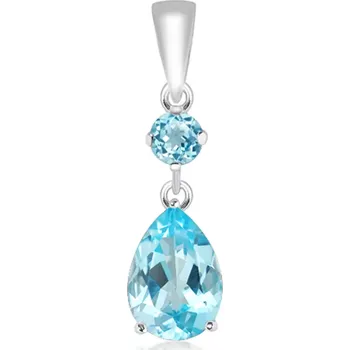 Přívěsek Valet Blue Topaz - stříbrný přívěsek s modrým topazem