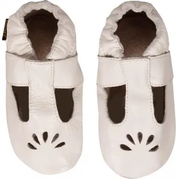 Capáčky BOUMY Shoes BASIC Summer WHITE kožené capáčky letní bílé (23/XL)