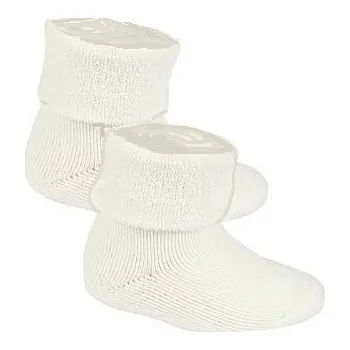 Kojenecké oblečení WOLA Zimní kojenecké froté ponožky ecru 50 cm/12-14/ Krémové