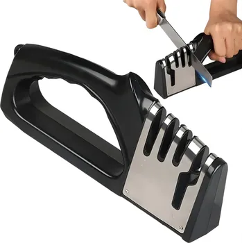 IZMAEL Bruska na nože 4v1 Černá